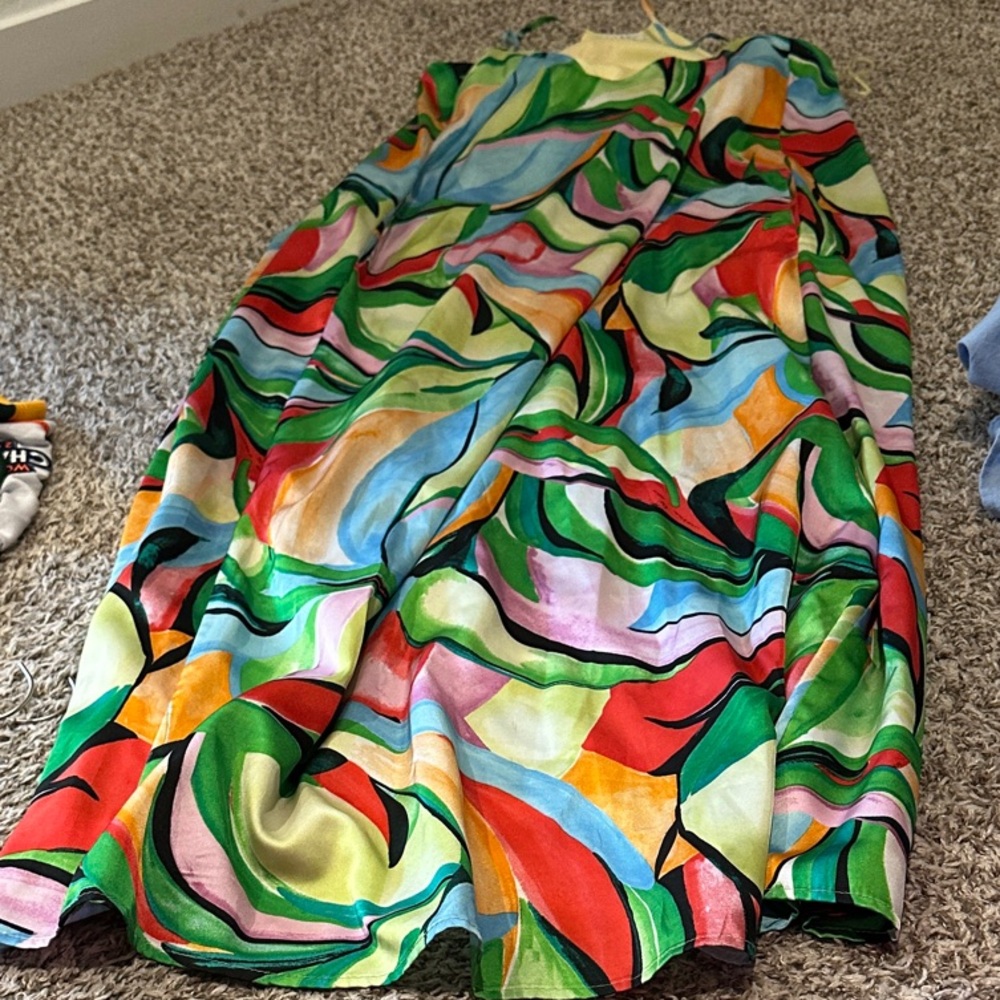 Colorful Abstract Maxi Dress